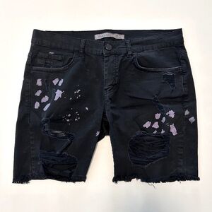 Men’s | Zara | Distressed Cutoff Shorts | Black | 30
